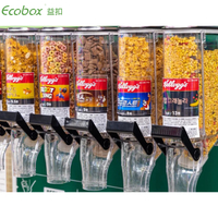 ZT-04 6L Gravity dispenser Ecobox factory supplier narrow gravity bin food nuts cereal candy grain organic dispenser