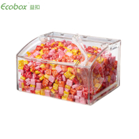 SL-01 8L Scoop bin Supermarket Crystal Clear Candy Box,Plastic Candy Bin,Plastic Candy Scoop Bin for bulk foods