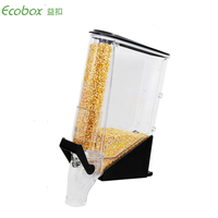 ZT-05 10L Gravity dispenser ECOBOX plastic gravity bin dispensadores de granos grain dispenser for bulk foods