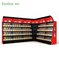 EK-026-7 Supermarket rack Ecobox candy cereal nuts organic gravity bin dispenser metal candy shelf display racks for supermarket