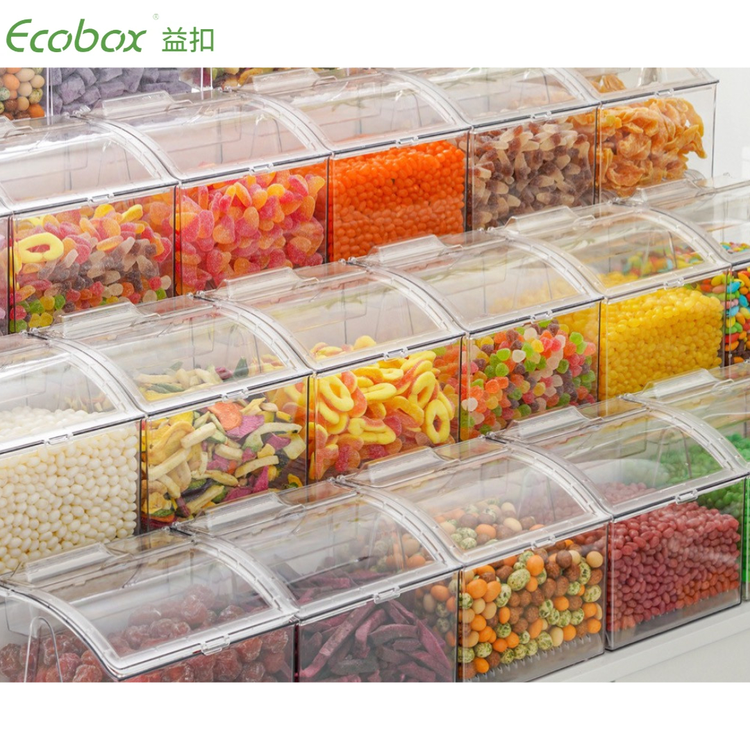 MF-01 4L Scoop bin Ecobox BPA FREE bulk candy nuts seeds powder bulk food storage bins for supermarket