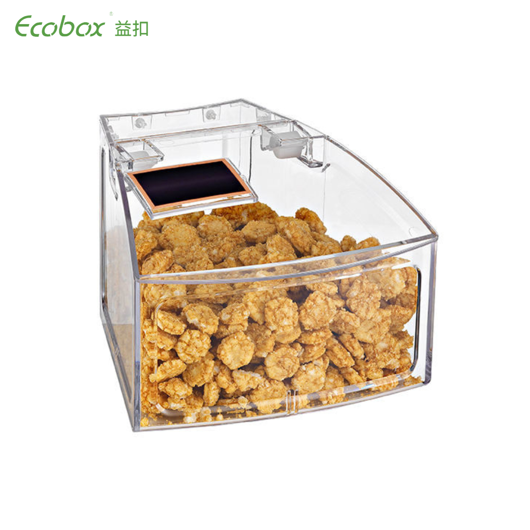 SL-03 Scoop bin Supermarket Bulk Foods Clear Plastic Scoop Bin Acrylic Candy Box
