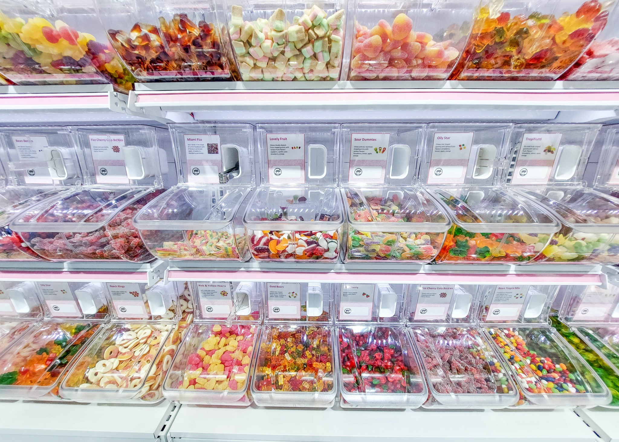 LD-02 Scoop bin Ecobox hot selling bulk candy sweet nuts food bin container for supermarket or zero waste shop