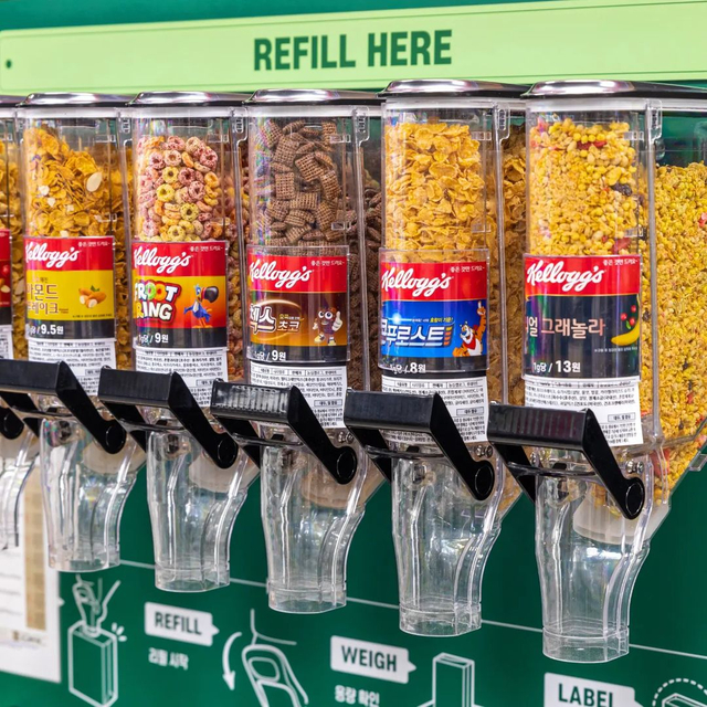 ZT-04 6L Gravity Dispenser Ecobox Factory Supplier Narrow Gravity Bin Food Nuts Cereal Candy Grain Organic Dispenser