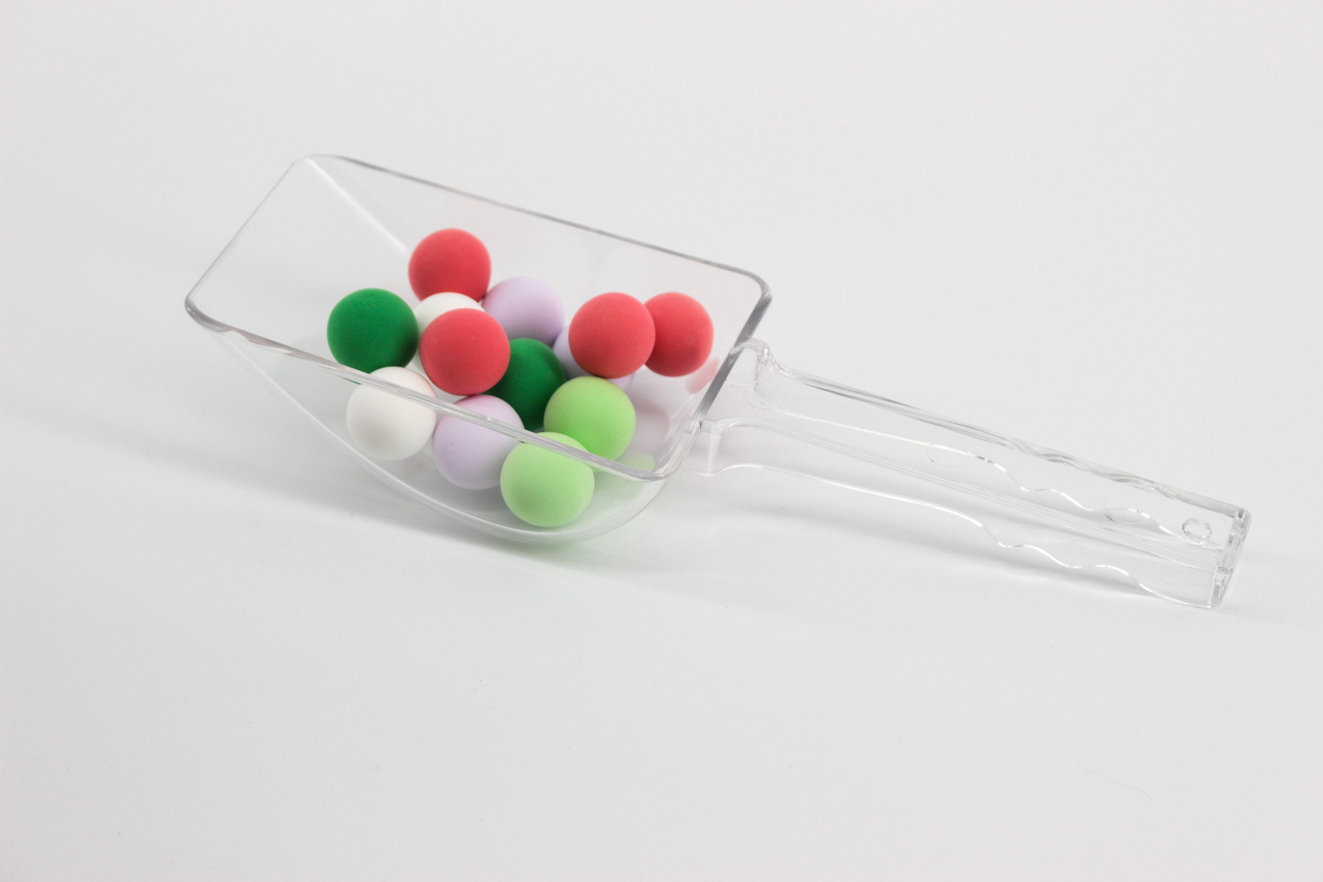 XCP-002 Ecobox Transparent Color Scoop Candy Shovel Plastic Shovel For Food