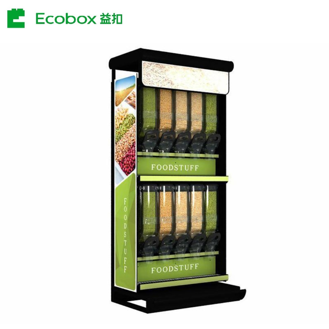 EK-026-3 Supermarket rack Supermarket bulk grain cereal nuts dried fruit food display stand for retails store and grocery