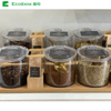 MY-02 8L Scoop bin Wholesale bulk food bins Clear Plastic Candy Dispenser Plastic Bulk Food Container with scoop