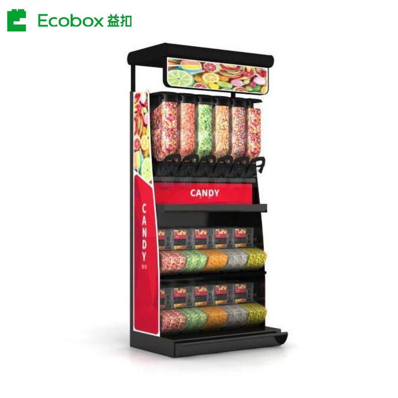 EK-026-3 Supermarket rack Supermarket bulk grain cereal nuts dried fruit food display stand for retails store and grocery
