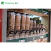 ZT-01 19L wall mount pick and mix dry grain topping nuts cereal gravity bulk food dispenser