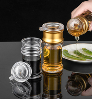ECOBOX Plastic Clear Container Oil Bottle Sauce Container soy sauce pot Kitchen Seasoning Pot Vinegar Bottle Oil Dispenser