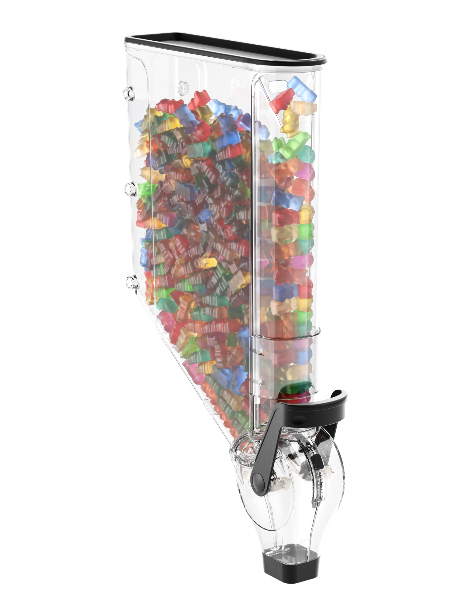 ZT-09 10L Ecobox New wall mount pick and mix dry grain topping nuts cereal dispenser cereal gravity bulk food dispenser