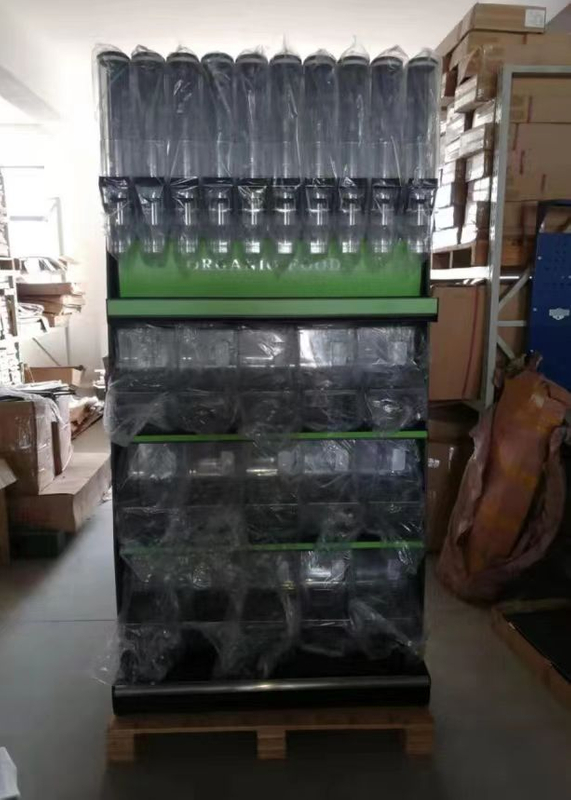 EK-026-7 Supermarket rack Metal Display Gondola Shelf Supermarket Bulk Foods Shelves Candy Store Display Rack