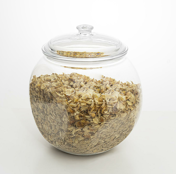 ECOBOX FB200-6 3.2L Airtight Round Candy Jar Fish Tank Herbs Can Nuts Storage Box 