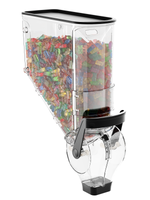 ZLH-010 8L wall mount pick and mix dry grain topping nuts cereal gravity bulk food dispenser
