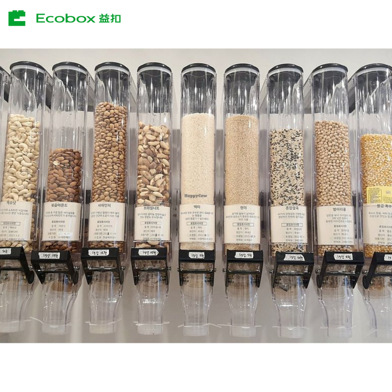 ZT-06 13L Gravity dispenser Airtight Plastic Bulk Dry Food Dispenser Clear Mini Gravity Pick and Mix Candy Dispenser for bulk foods