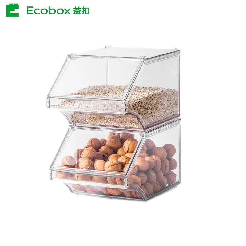 SS-02 Ecobox bulk candy organic nuts seeds storage bulk food bin for retail store