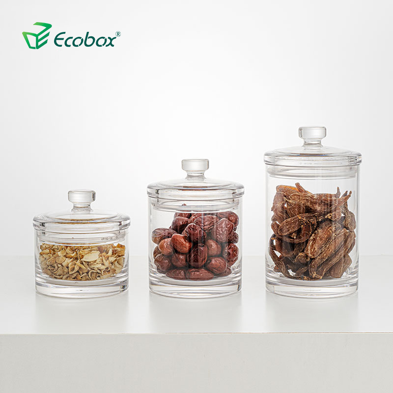 ECOBOX VR250-150 5.3L Herbs Can Airtight Nuts Jar Fish Tank Candy Round Storage Box 