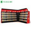 EK-026-7 Supermarket rack Ecobox candy cereal nuts organic gravity bin dispenser metal candy shelf display racks for supermarket