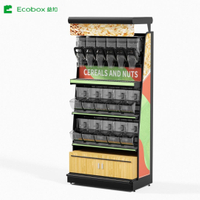 EK-026-4 Supermarket equipments Metal Display Hot Selling Manufacturer Grocery Gondola Store Display Rack Supermarket Shelving