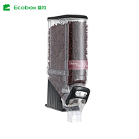 ZT-01 19L wall mount pick and mix dry grain topping nuts cereal gravity bulk food dispenser