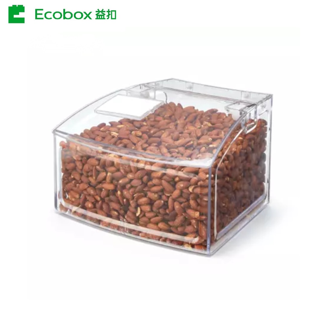 SL-03 Scoop bin Supermarket Bulk Foods Clear Plastic Scoop Bin Acrylic Candy Box