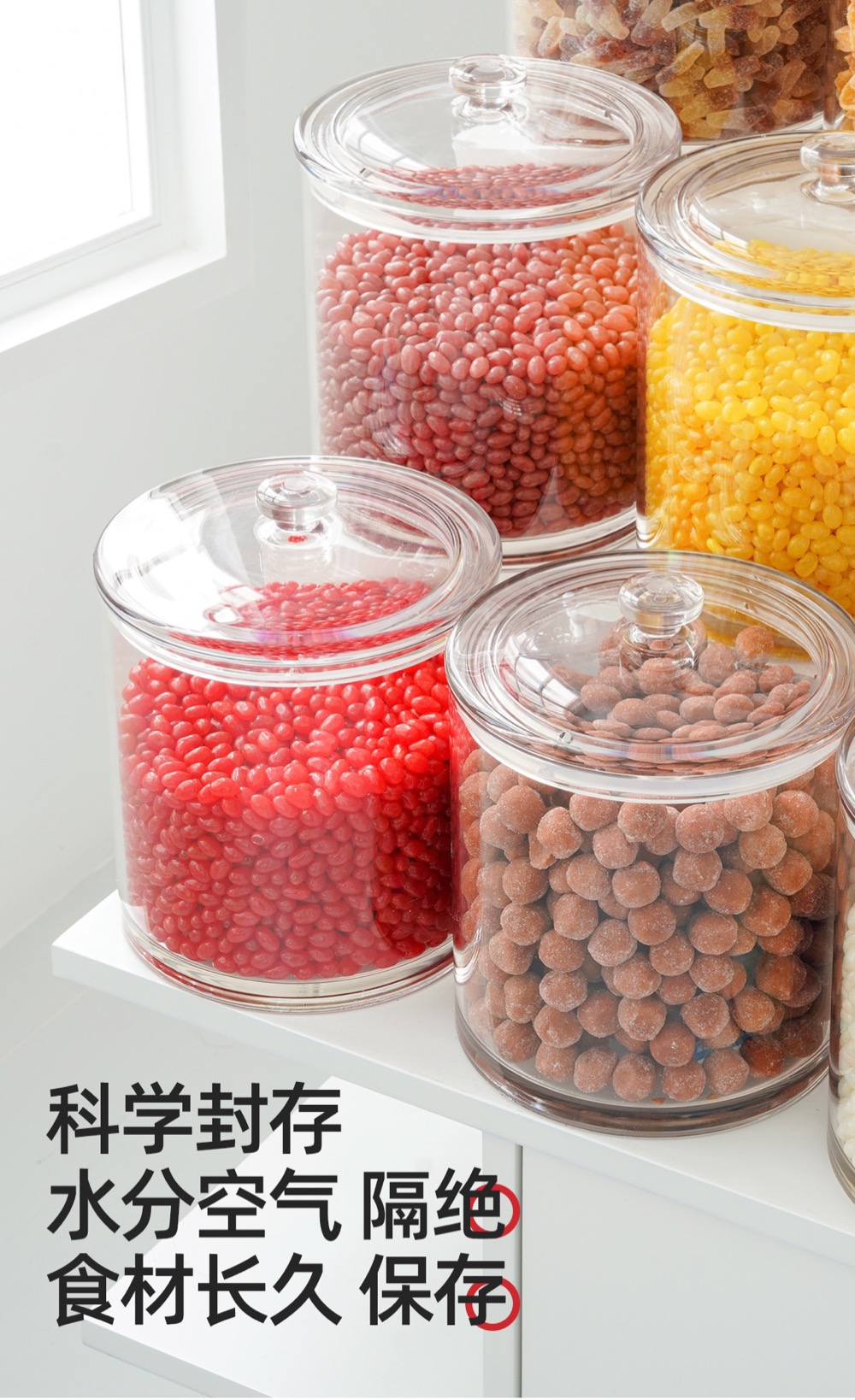 ECOBOX MY-04 Cereal Food Container Candy Nuts Box Scoop Bin Storage Bins Candy Storage Container Bulk Food Bin For Sale