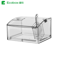 SL-01 8L Scoop bin Supermarket Crystal Clear Candy Box,Plastic Candy Bin,Plastic Candy Scoop Bin for bulk foods