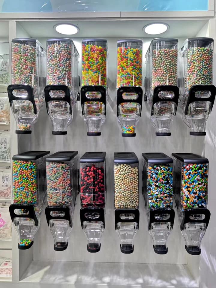 ZT-02 13L coffee bean cereal gravity bulk pet food candy display bin dry grain topping nuts dispenser