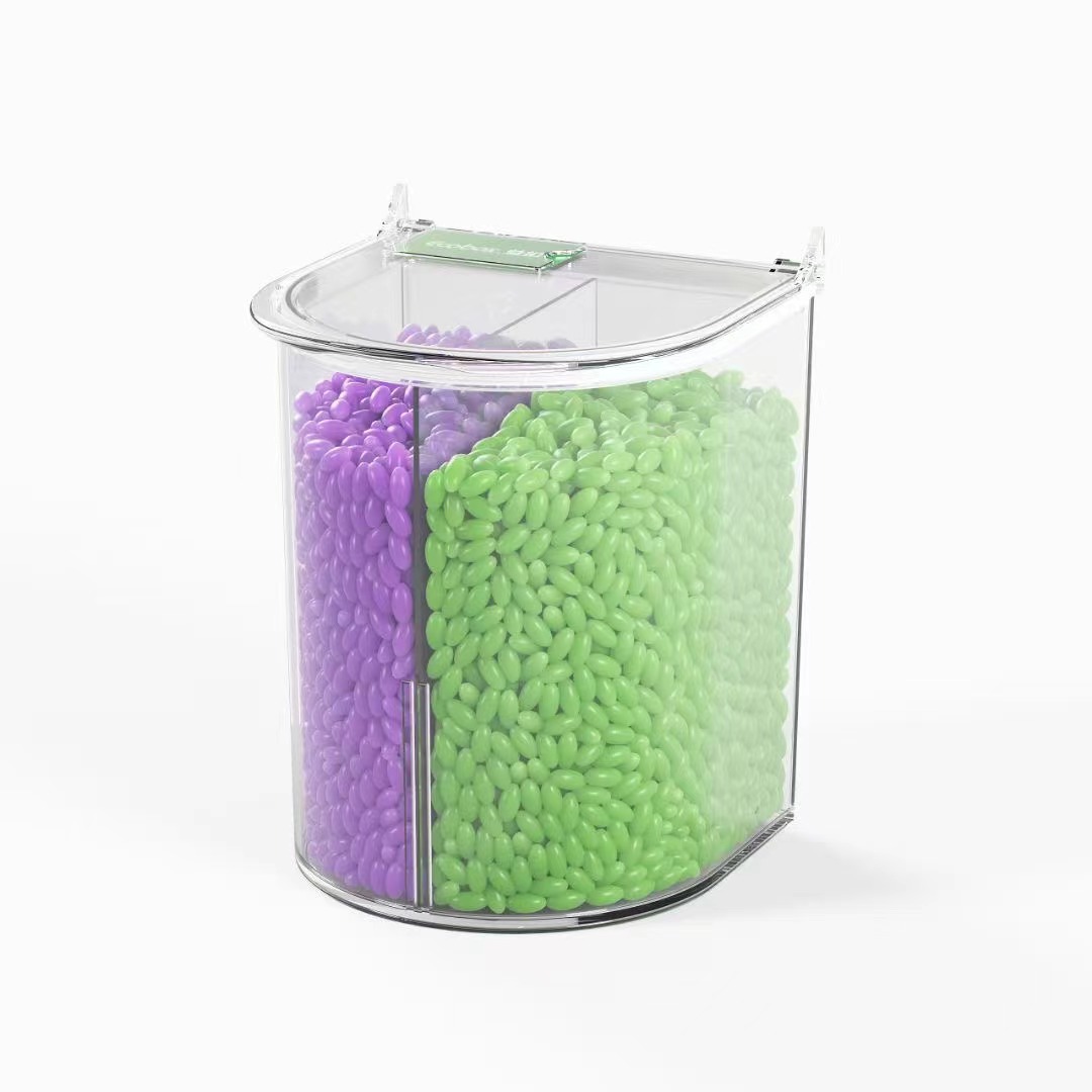 MY-01 6L Scoop bin Ecobox Hot Selling Plastic Clear Bulk Food Bins Candy Nuts Seeds Storage Bins Powder Bulk Scoop Bins For Supermarket