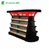 EK-026-7 Supermarket rack Ecobox candy cereal nuts organic gravity bin dispenser metal candy shelf display racks for supermarket