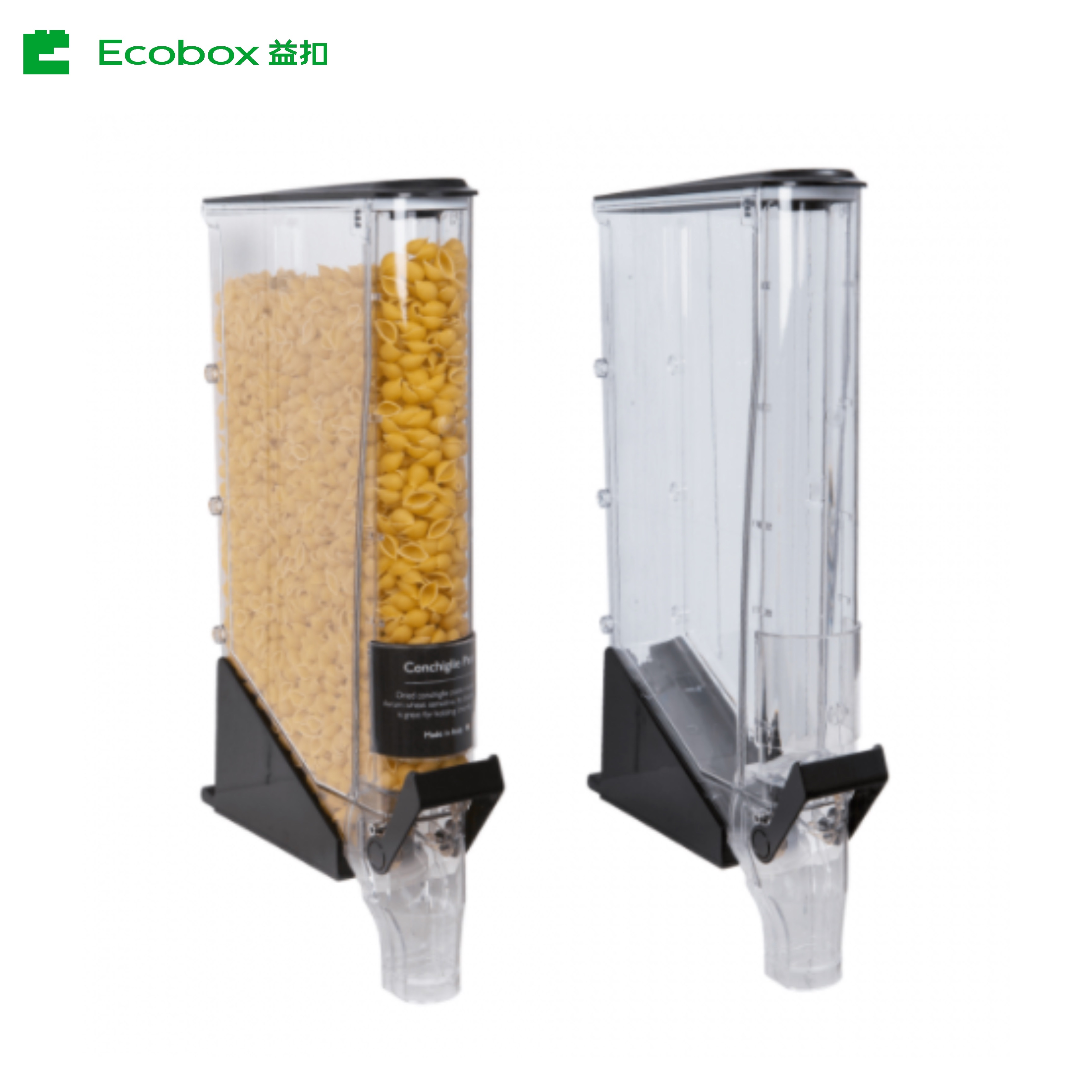 ZT-06 13L Gravity dispenser Airtight Plastic Bulk Dry Food Dispenser Clear Mini Gravity Pick and Mix Candy Dispenser for bulk foods