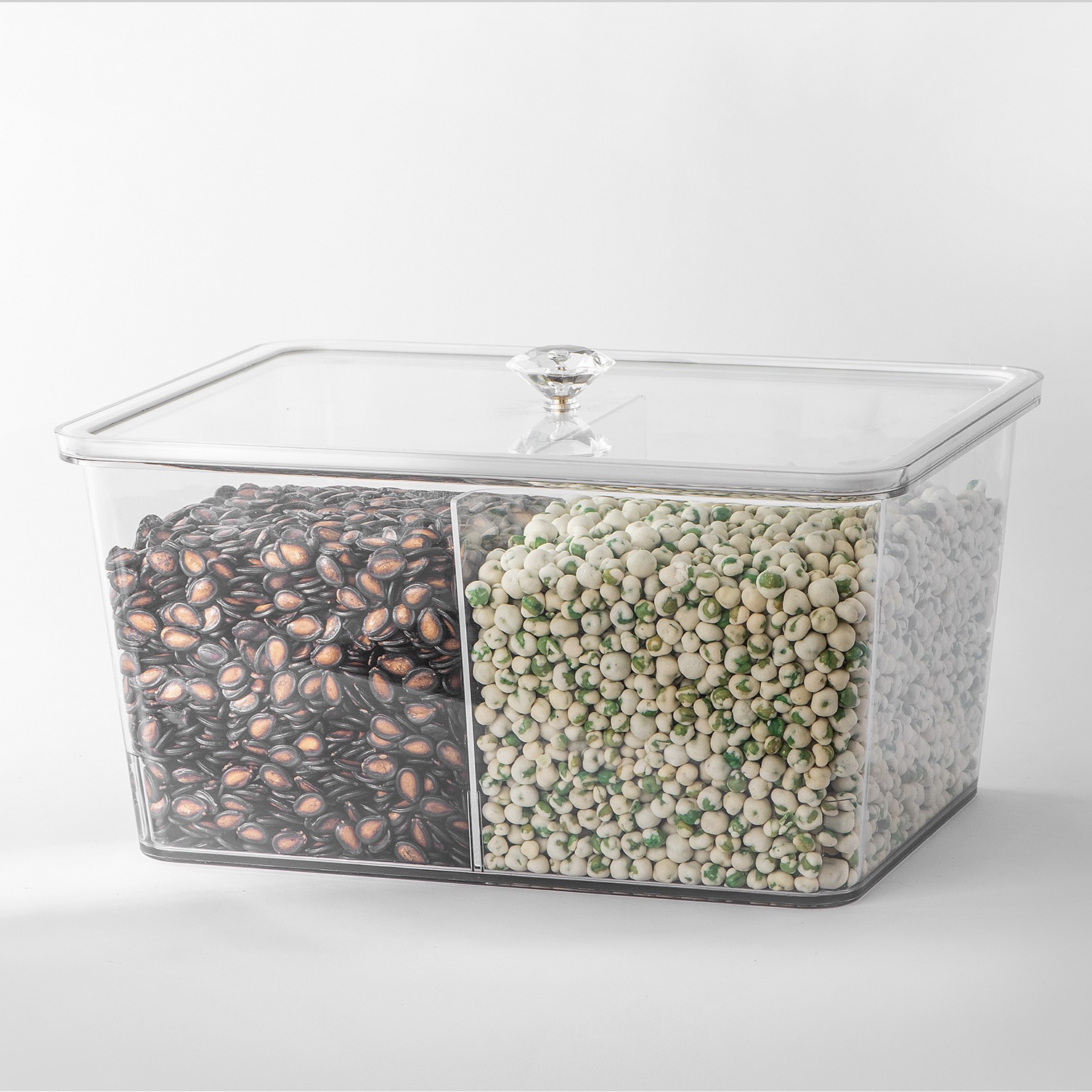 Ecobox MF-03 Customizable Nuts Box Scoop Bin Storage Bins Candy Storage Container Square Bulk Plastic Food Bin for Sale