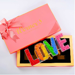 ECOBOX Wedding Favor Gift Box Bear Shaped LOVE Shaped Chocolate Candy Box Storage Bins Candy Bins