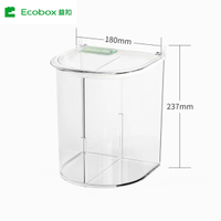 MY-01 6L Scoop bin Ecobox Hot Selling Plastic Clear Bulk Food Bins Candy Nuts Seeds Storage Bins Powder Bulk Scoop Bins For Supermarket