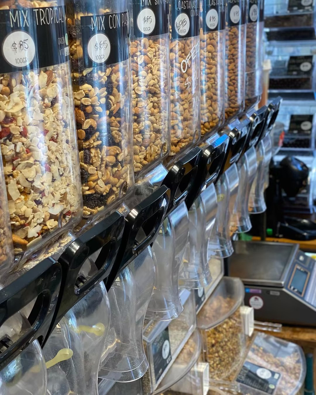 ZT-02 13L coffee bean cereal gravity bulk pet food candy display bin dry grain topping nuts dispenser