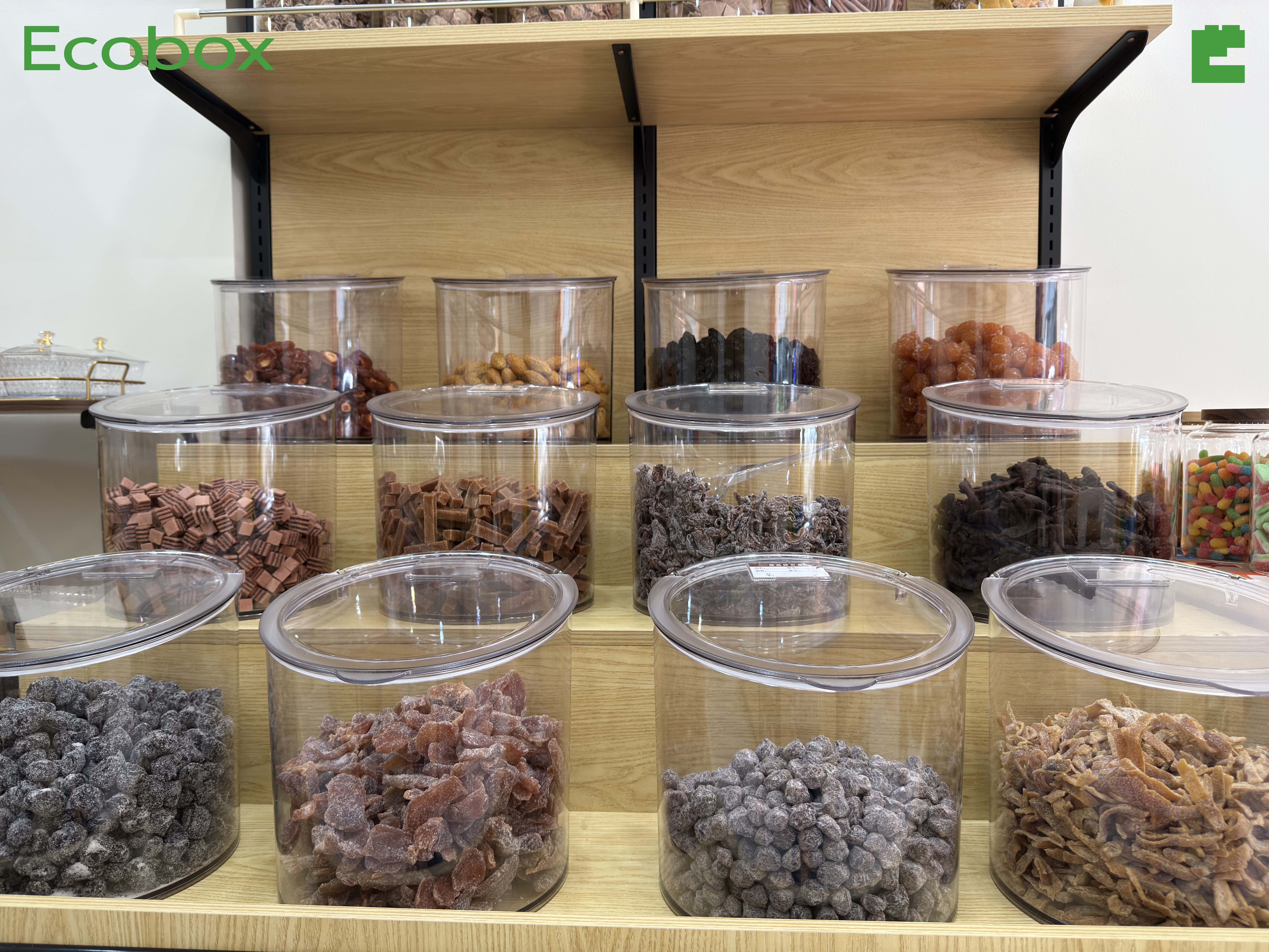 MY-02 8L Transparent Airtight Moisture Proof Storage Box Sweet Containers Plastic Jar for Dried Fruits Preserved Fruits Nuts And Pet Food