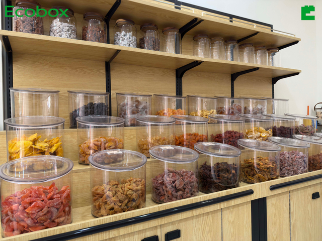 MY-02 8L Transparent Airtight Moisture Proof Storage Box Sweet Containers Plastic Jar for Dried Fruits Preserved Fruits Nuts And Pet Food