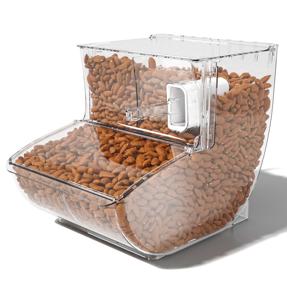 Ecobox LD-06 Scoop bin New product bulk food scoop bin bulk candy sweet nuts food bin container for supermarket 