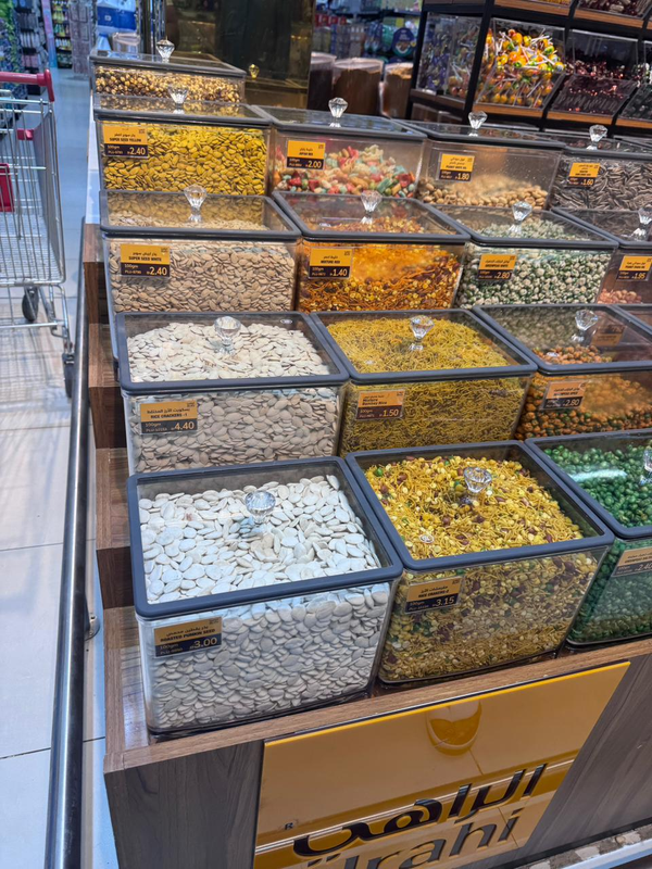 MF-05 ECOBOX Factory Customization Available 20*20*20 Clear Candy Nut Display Container Reusable Bulk Food Container Dried Fruit Box 